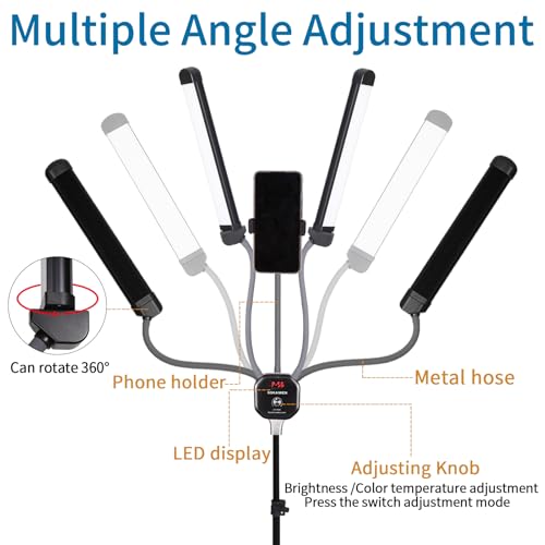 50W Double Arm LED Photography Video Light Beauty Lash Tattoo Lamp
