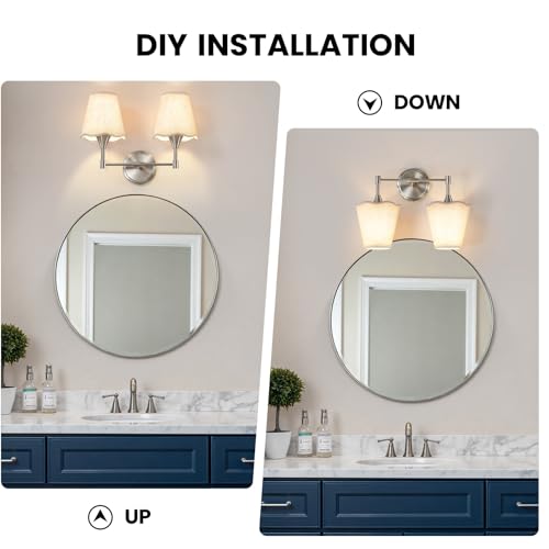 Brushed Nickel Bathroom Light Fixtures (Brushed Nickel / 2 LIGHT)