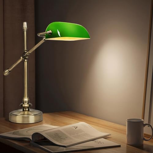 Green Bankers Desk Lamp