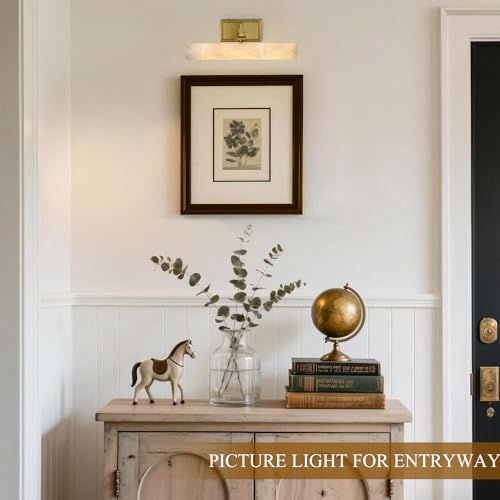 12in Alabaster Picture Light for Wall Art