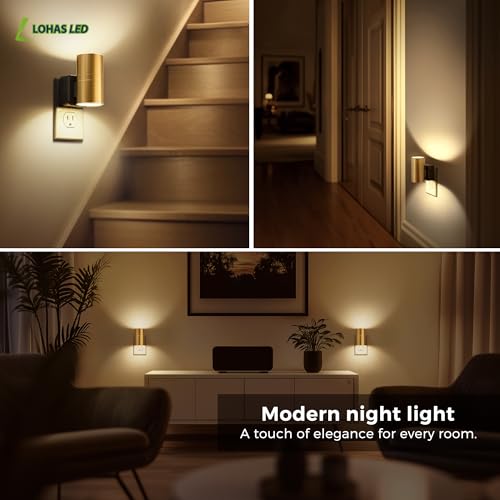 Night Light Dimmable Night Lights Plug into Wall (2 Count)