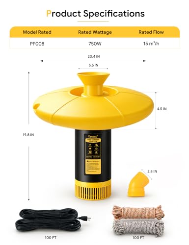 1HP Pond Fountain Aerator