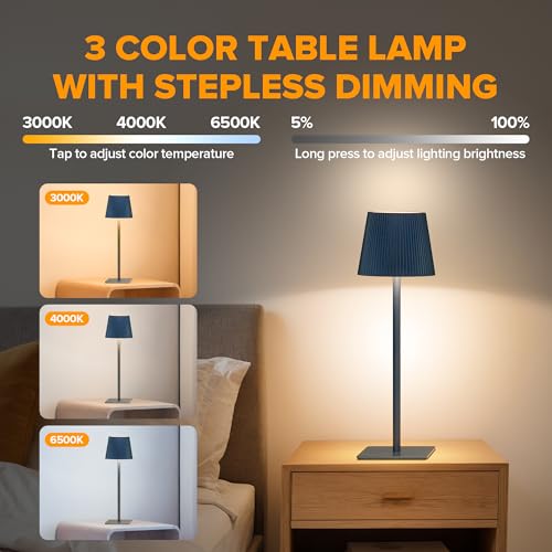 4 Pack Cordless Table Lamp (4 Count)