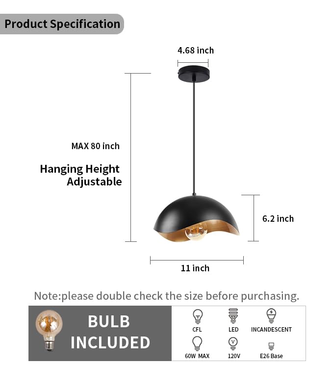 Modern Wave Pendant Light (2 Count)