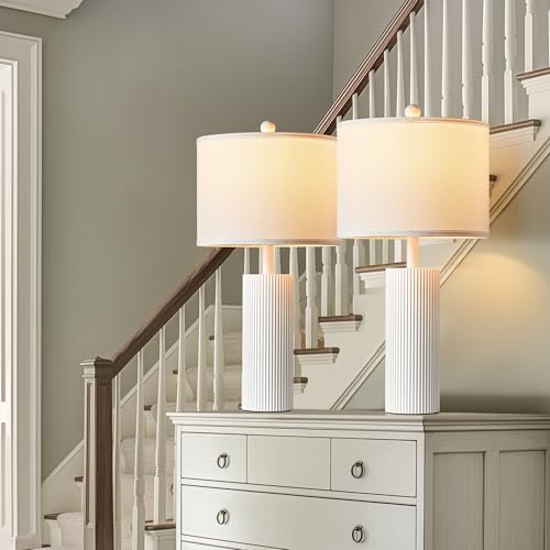 24.5”Modern Table Lamps for Living Room (2 Count)