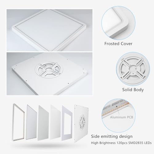 12Inch 24W Square LED Flush Mount Ceiling Light
