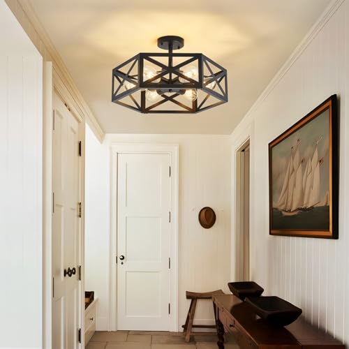 Semi Flush Mount Ceiling Light for Hallway Light Fixture