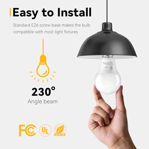 6 Pack LED Light Bulbs 60 Watt Equivalent (6 Count)