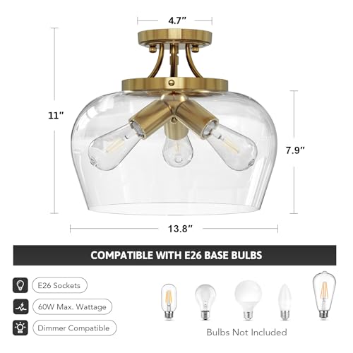 Semi Flush Mount Ceiling Light