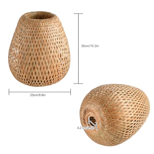 2 Pack Bamboo Lamp Shade (2 Count)
