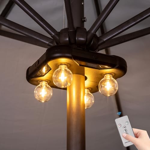 Battery Operated Patio LED Umbrella Light with G40 Bulbs