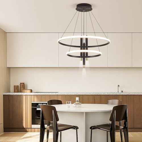 LED Black Modern Chandeliers