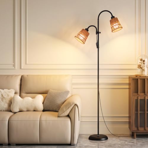 Black Arc Floor Lamps for Bedroom (Black-2)