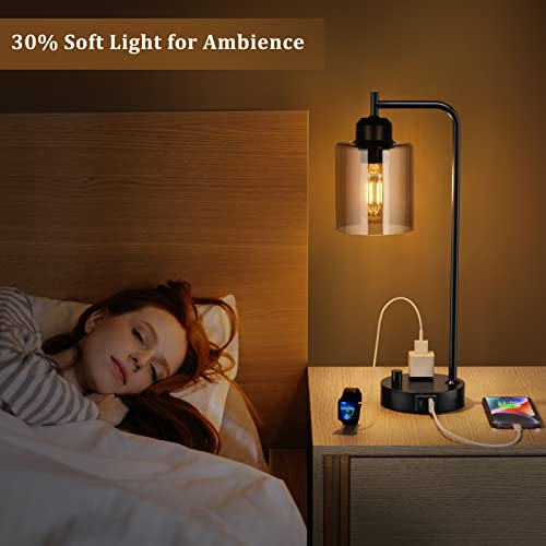 Industrial Small Desk Lamp for Nightstand