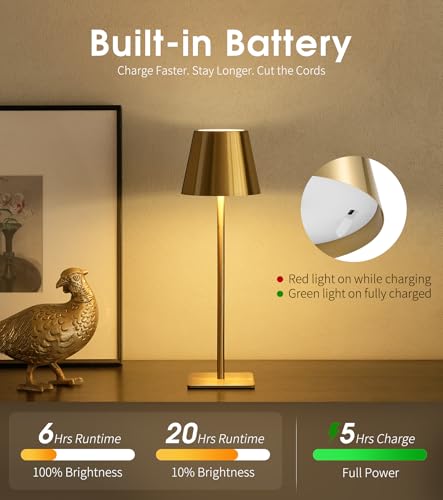 6 Pack Cordless Table Lamp (6 Count)