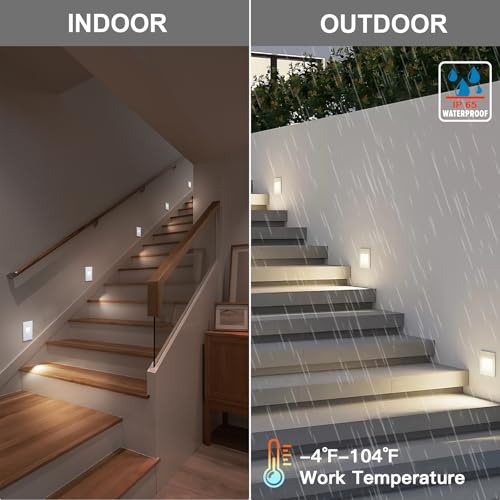 8 Pack Vertical LED Step Lights