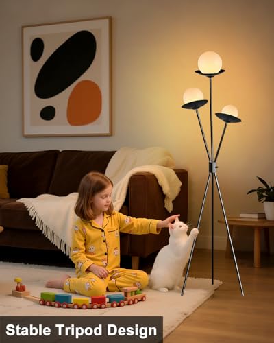 3 Globe Dimmable Tripod Floor Lamp (3 Count)