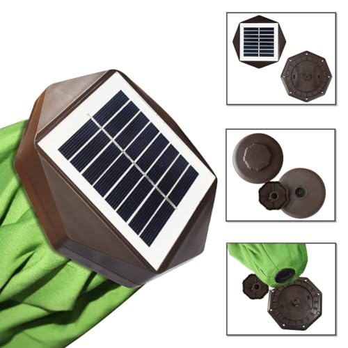 USA 10-Year-Non-Fading 10ft Market Patio Umbrella, Commercial Grade Table Sun Umbrella with 80 Solar LED Lights, Crank Open, Windproof & UPF 50+ UV Protection for Garden, Deck, Pool, Backyard, Macaw Green