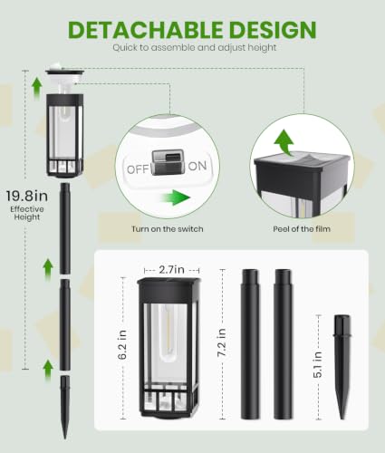 Solar Pathway Lights Outdoor (2 Count)