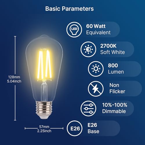 7W LED Edison Bulbs