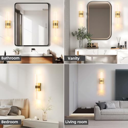 Battery Operated Wall Sconces Set of 2 (2 Count)