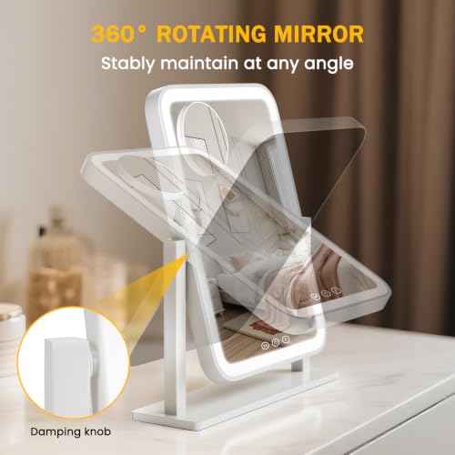 Vanity Mirror with Lights 12.6"x 16.2"