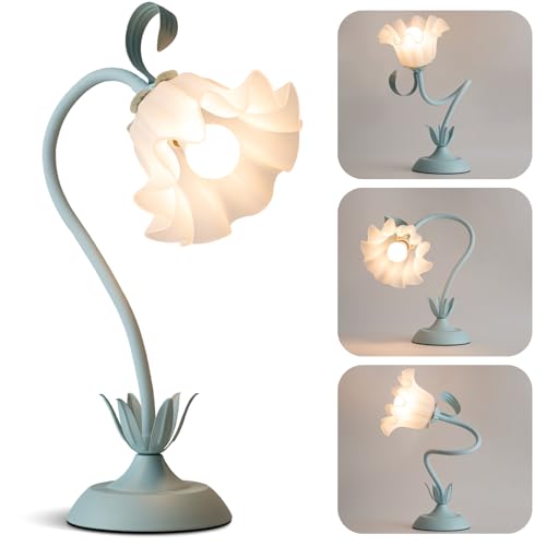 Flower Table Lamp Cute Desk Lamp for Bedroom Home Decor