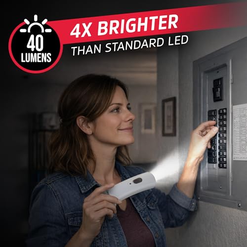 Auto On LED Flashlights Rechargeable (6 Count)