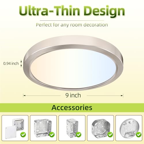 9 Inch Selectable CCT LED Round Flat Panel Light