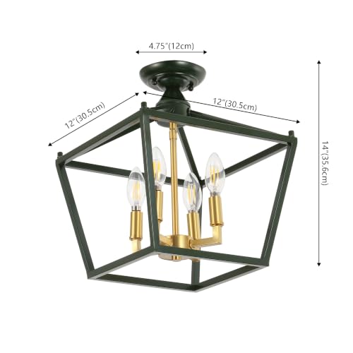 Plains 4 Light 12" Lantern Lantern