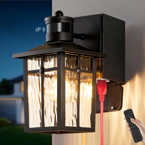 Porch Light with GFCI Outlet with Remote
