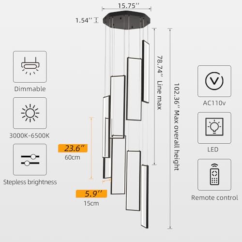 Modern Rectangle Chandelier