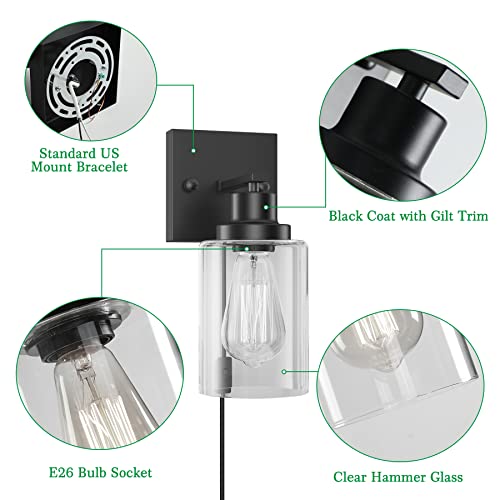 Plug in Wall Sconces Set of 2 (2 Count)
