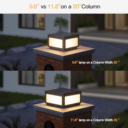 Square Solar Post Lights