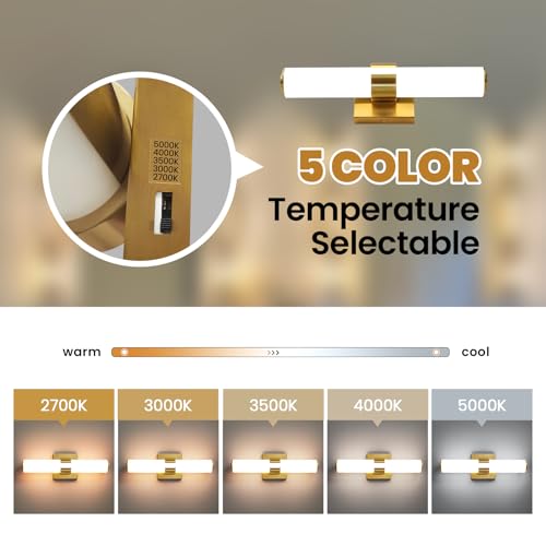 Gold Bathroom Light Fixtures
