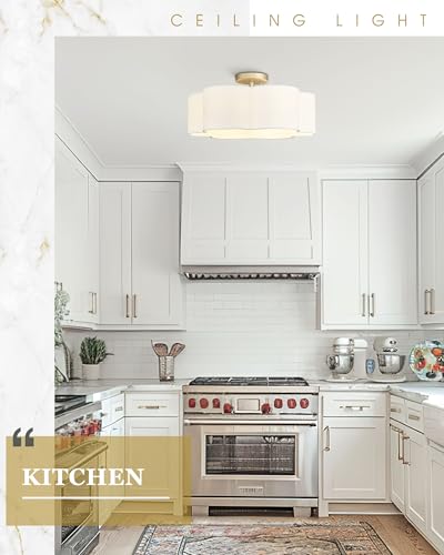 Gold Semi Flush Mount Ceiling Lights