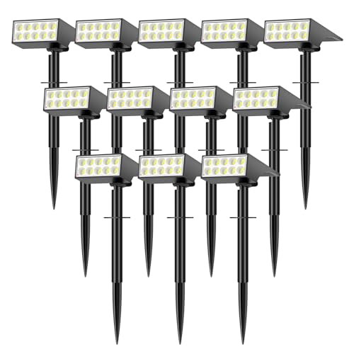 12 Pack Solar Spot Lights Outdoor Landscape Spotlights (12 Count)