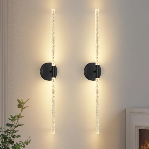 Crystal Inspired Bubble Battery Operated Wall Sconce Set of 2 (2 Count)