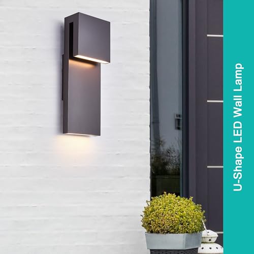Modern Outdoor Indoor Integrated LED Wall Sconce