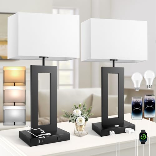22’’ Touch Control Bedside Nightstand Lamps (2 Count)