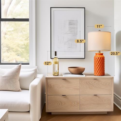 20.5" Ceramic Table Lamps Set of 2 (2 Count)