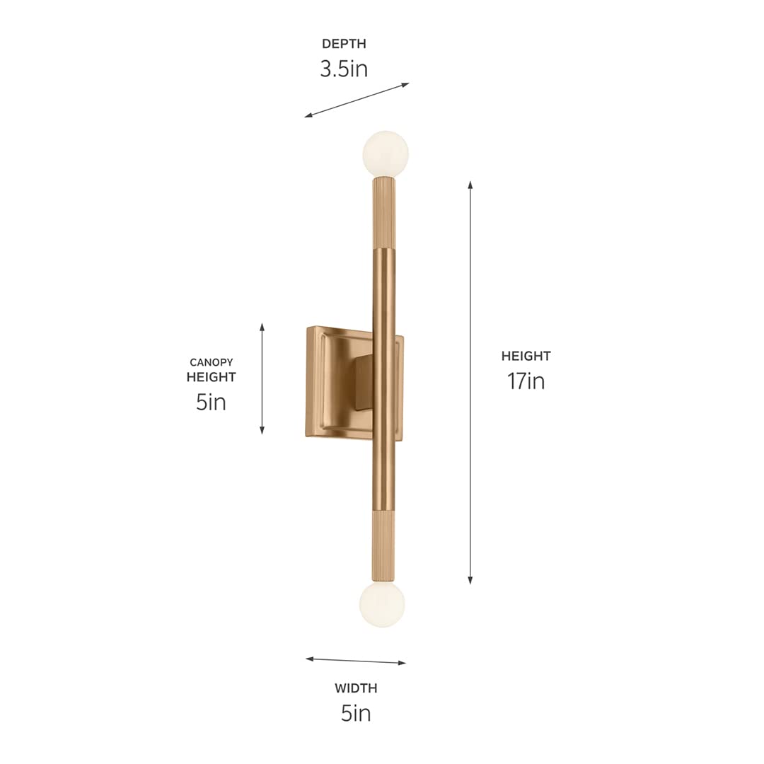 Odensa 17" 2 Light Wall Sconce Light
