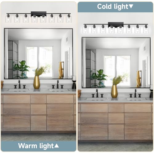 Modern 8 Light Bathroom Light Fixtures