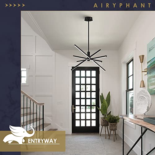 Black LED Chandelier for Dining Room