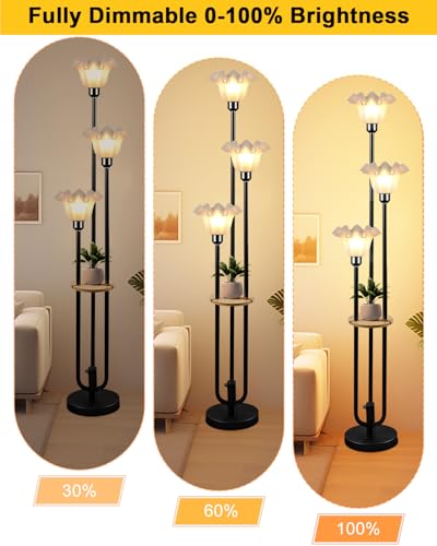 Flower Floor Lamp for Living Room (3 Count)