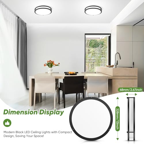 36W LED Flush Mount Ceiling Light Fixture