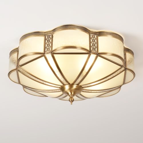 Brass Flush Mount Ceiling Light