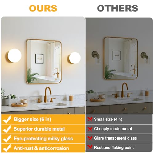 1 Pack Gold Wall Sconce