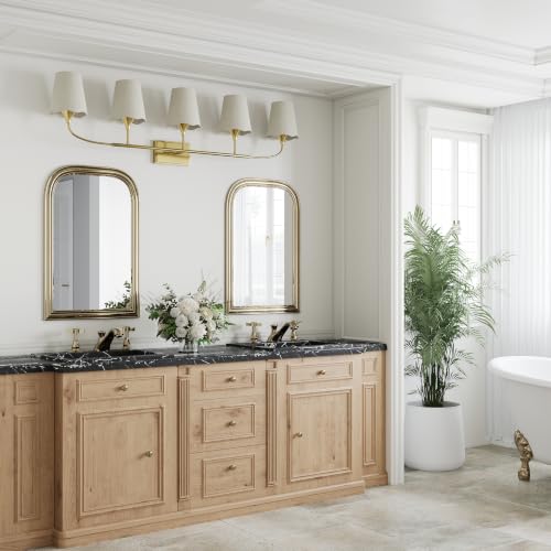 Bathroom Light Fixtures Over Mirror (Gold / 5 Light)