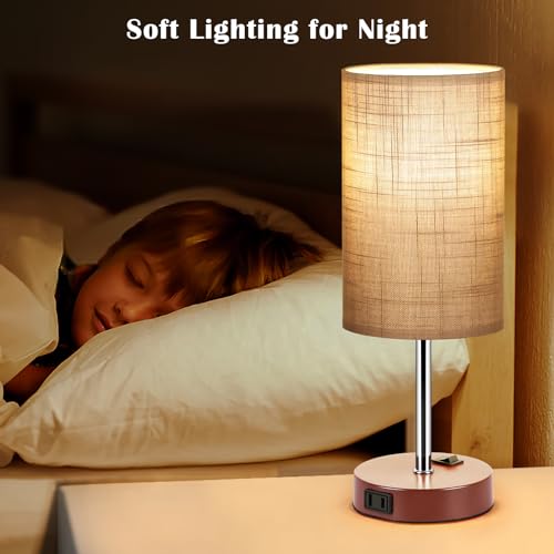 Bedside Table Lamp Set of 2 (2 Count)